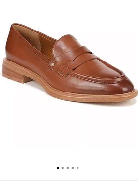 Franco Sarto Tan Leather Penny Loafers